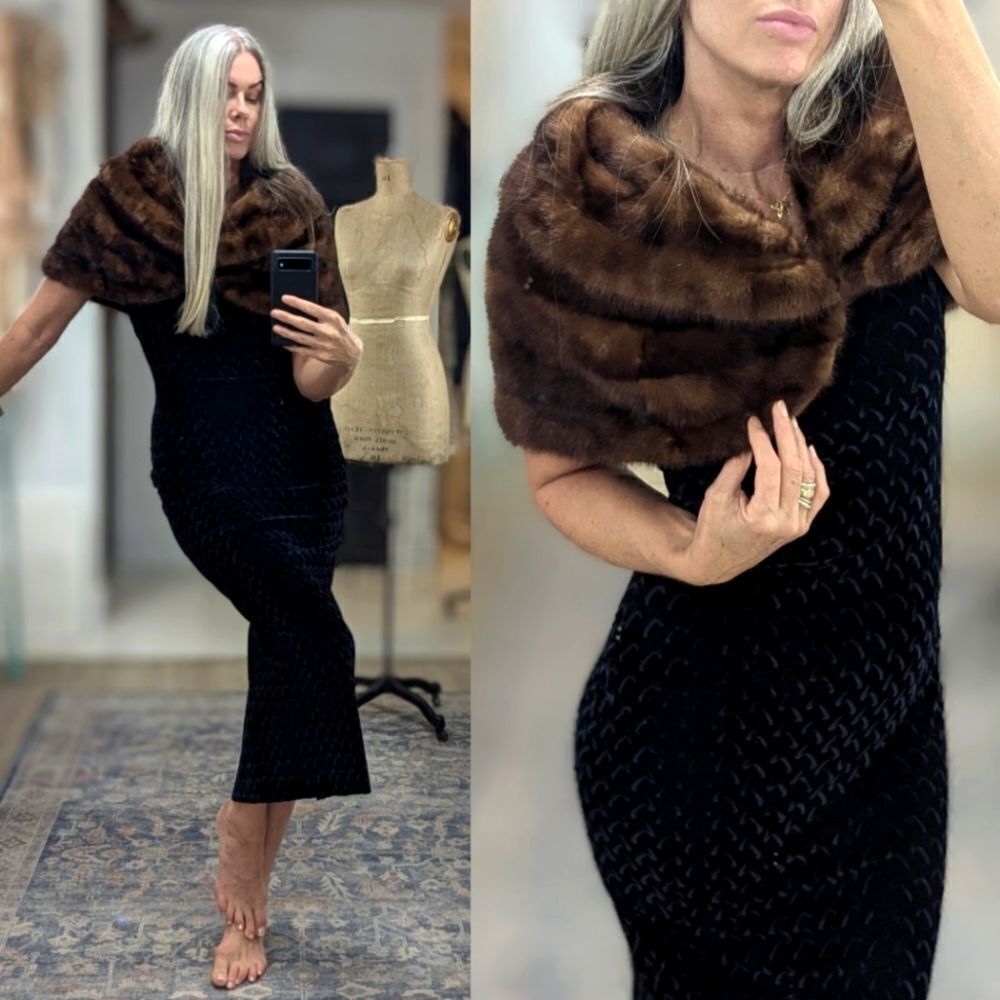 Vintage Mink Fur Stole